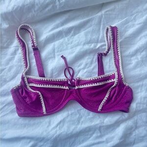 Victoria's Secret Purple and White Bikini Swimwear